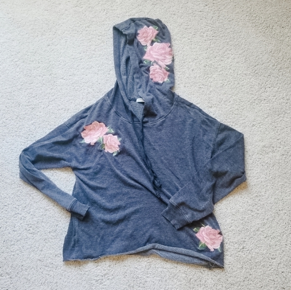 flowered hoodie